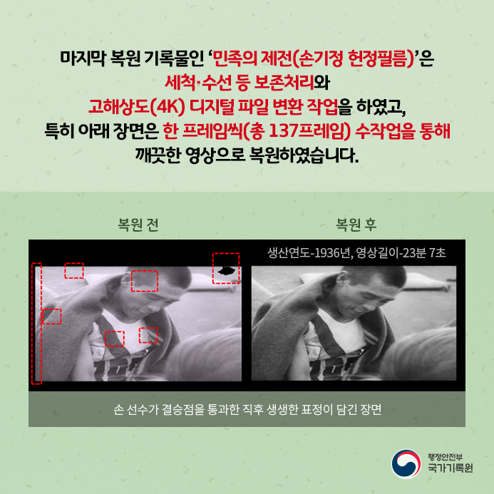 베를린올림픽 마라톤 우승의 감격 82년 만의 부활