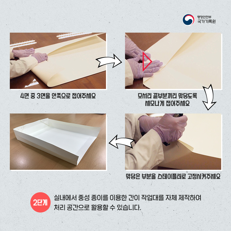 곰팡이 피해 종이기록물 취급방법