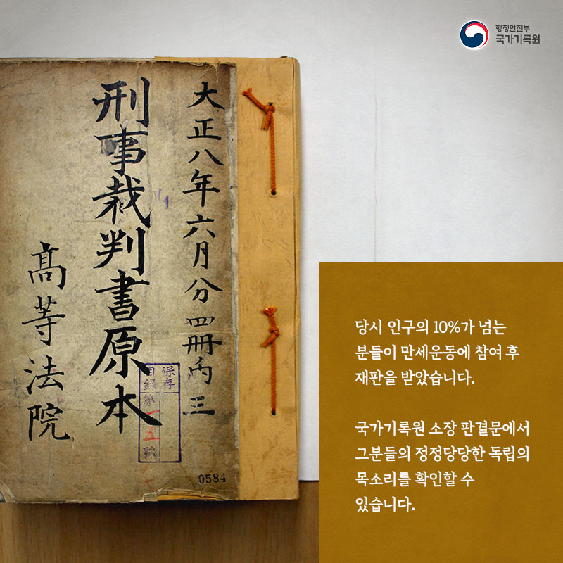 3.1운동 및 대한민국임시정부 수립 100주년 기념 특별전