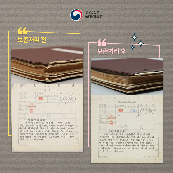 세월의 흔적 말끔히 지우고 재탄생한 헌법기록